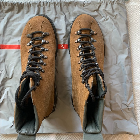 Rare Vintage Prada Linea Rossa Prada Sport Lace Up Suede Boot Women’s 38 - Picture 6 of 7